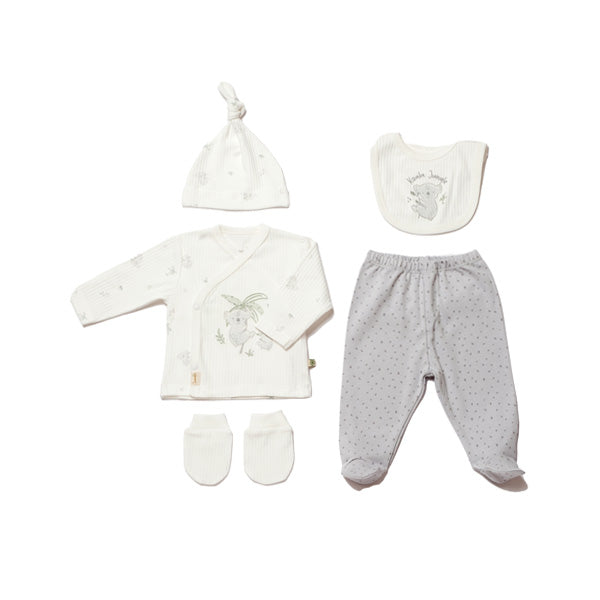Biorganic Koala Jungle Newborn 5 Pieces Set (Size 56) 0-3M